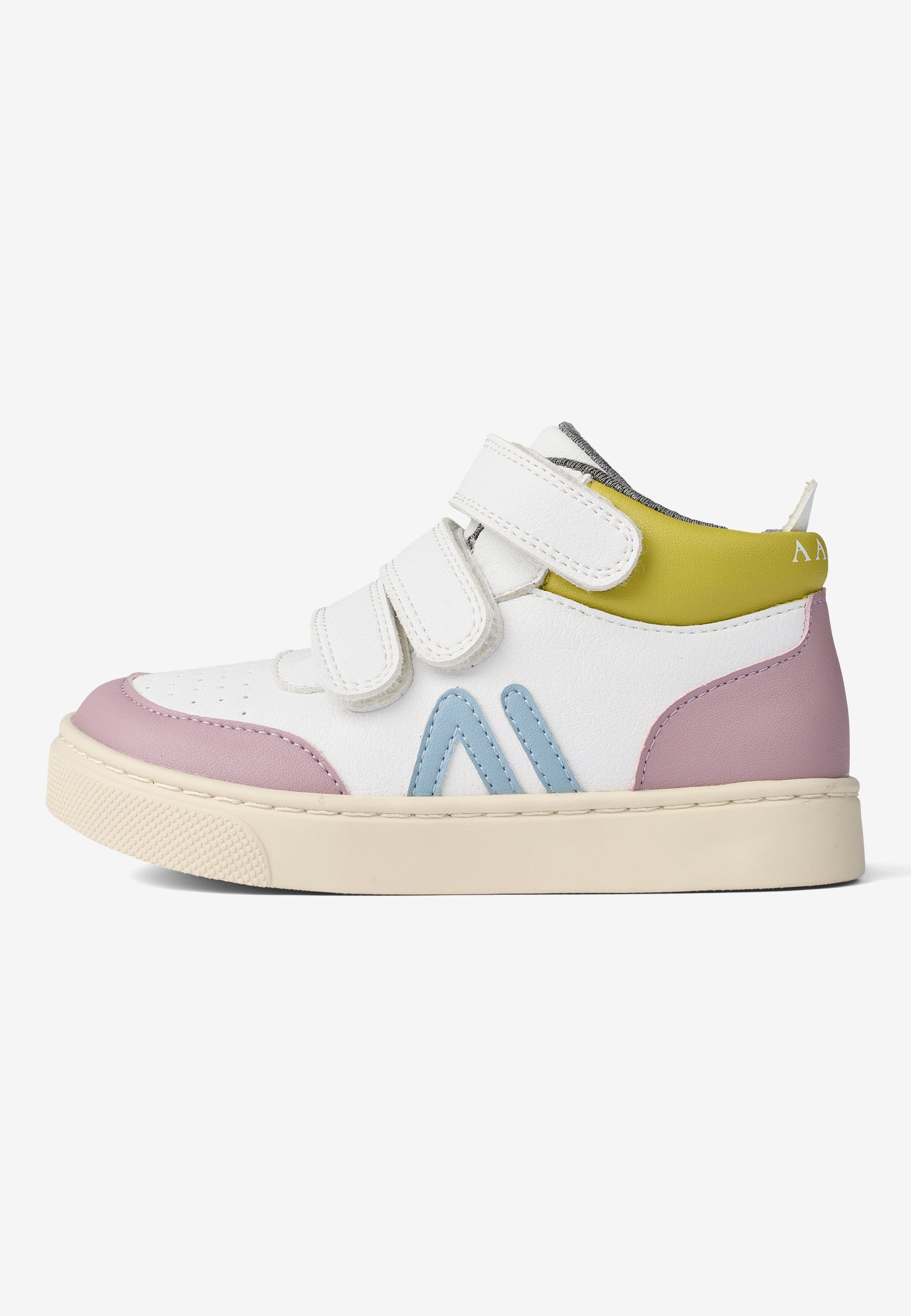 ASK - Fodformet Mid-Hi Sneaker - Purple/Yellow