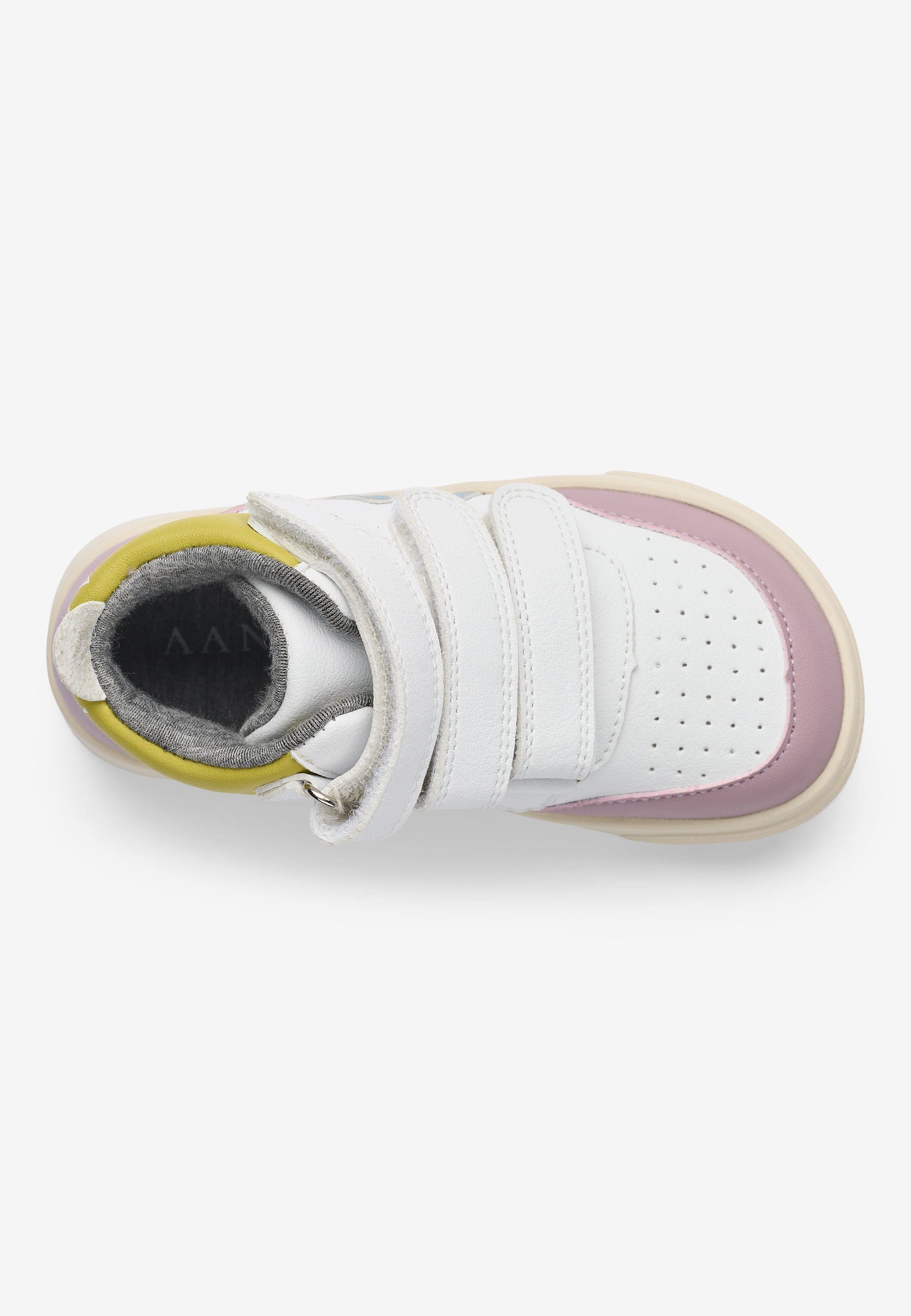 ASK - Fodformet Mid-Hi Sneaker - Purple/Yellow